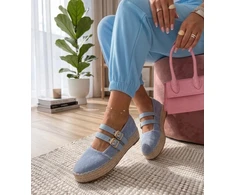 Moteriškos platforminės espadrilės Marcelle, mėlynos