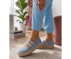 Moteriškos platforminės espadrilės Marcelle, mėlynos