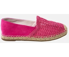 Moteriškos rožinės ažūrinės espadrilės su platforma Plevis