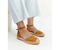 Moteriškos rudos espadrilės su dirželiu Aydan