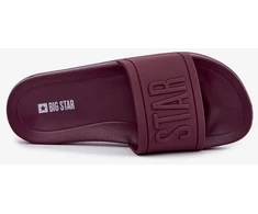 Moteriškos šlepetės Big Star, bordo spalvos