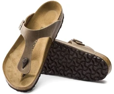 Moteriškos šlepetės Birkenstock Gizeh, rudos