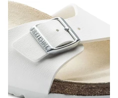 Moteriškos šlepetės Birkenstock Madrid Birko-Flor, baltos
