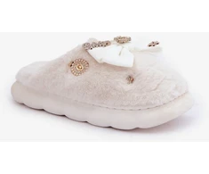 Moteriškos šlepetės su dekoratyviniu kaspinu Step in style