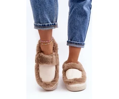 Moteriškos šlepetės su dirbtinio kailio pašiltinimu Step in style