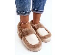 Moteriškos šlepetės su dirbtinio kailio pašiltinimu Step in style