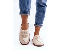 Moteriškos šlepetės su širdelės aplikacija Step in style