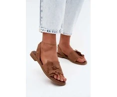 Moteriškos zomšinės basutės su gėlių dekoru Step in Style