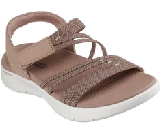 Moterų basutės Skechers GO WALK FLEX SANDAL EMMA 141473 TAN