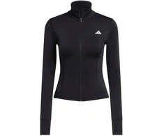 Moterų džemperis su užtrauktuku adidas Optime Essentials, juodas, JM9185