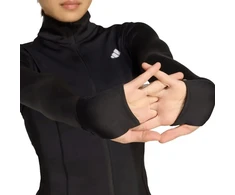 Moterų džemperis su užtrauktuku adidas Optime Essentials, juodas, JM9185