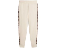 Moterų kelnės Puma ESS Graphic Animal Comfort smėlio spalvos 692464 87