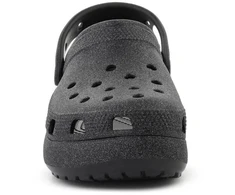 Moterų klumpės CROCS CLASSIC PLATFORM GLITTER CLOG W, juodos, 207241-001