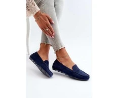 Moterų Navy Suede Moccasins Ranica
