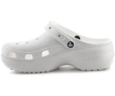 Moterų platforminiai klumpės Crocs Classic Platform Glitter Clog W 207241-0WV Chalk