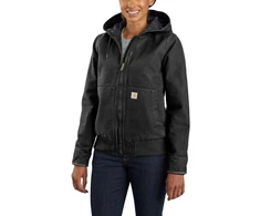 Moterų šiltinta striukė Carhartt Washed Duck Active Jacket - juoda, dydis: S