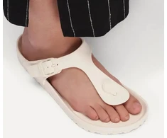 Moterų šlepetės per pirštą Birkenstock GIZEH EVA 1031278 EGGSHELL (standartinis plotis)