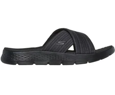 Moterų šlepetės Skechers GO WALK FLEX SANDAL IMPRESSED 141420 BKGY