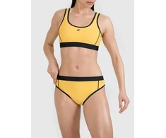 Moterų vidutinio liemens bikini kelnaitės 4F 4FWSS25UBKBF078-71S