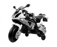 Motociklas elektrinis BMW S1000RR – mažiesiems greičio entuziastams ir žaidimų nuotykiams.