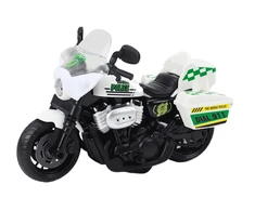 Lean Toys Policijos motociklas 1:10 su šviesomis ir garsais