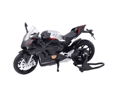 Lean Toys SPORTINIS MOTOCIKLAS IŠ METALO – Juodas V4 1:12