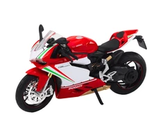 Lean Toys Raudonas Metalinis Sportinis Motociklas su Šviesomis ir Garsais 1:12