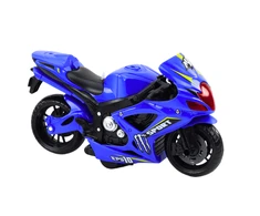 Lean Toys Sportinis motociklas su trinties pavara, šviesomis ir garsu