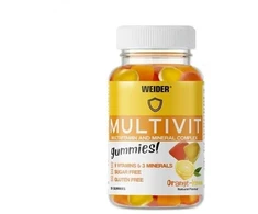 Multivitaminų ir mineralų guminukai Weider Multivit Gummies 80 vnt., apelsinų ir citrinų skonio
