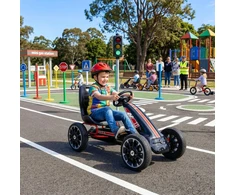 Mynamas motokartas HECHT 59793 Juodas, pripučiami ratai