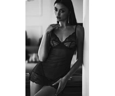 Naktinė suknelė ir stringai Nightly Mėlyna Obsessive