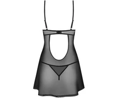 Naktinukai juodi Euridia Chemise – švelnus pasirinkimas