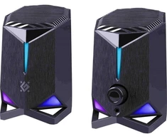 Speakers Defender Rocket 2.0 6w LED USB, juodas