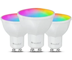 „Nanoleaf Essentials Matter“ išmanioji „Wi-Fi“ lemputė, 3 vnt. | GU10 | RGBCW