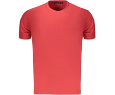 NAPAPIJRI VYRIŠKAS T-SHIRT SU TRUMPOMIS RANKOVĖMIS, RAUDONAS