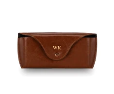 Solier Accessories Genuine leather spectacle case Solier SA37 camel