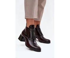 Natūralios odos aulinukai su kulnu Step in style