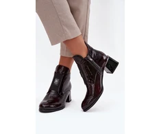 Natūralios odos aulinukai su kulnu Step in style