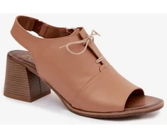 Natūralios odos basutės su kulnu Step in style