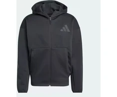 Naujas "Adidas" ZNE vyriškas juodas džemperis su gobtuvu ir pilnu užtrauktuku - JE7538