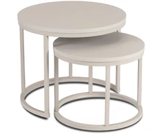 NELLY kavos staliukų komplektas, 43 cm/53 cm, kašmyro imitacijos, modernus
