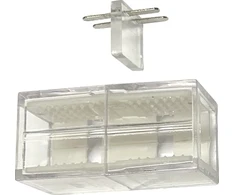 NEON LED juostos jungtis, skaidri, SCLS14-15