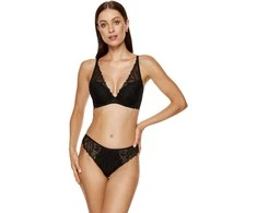 Nėriniuota juoda push-up“ liemenėlė Eclipse“
