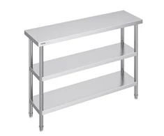 VEVOR Nerūdijančio plieno maisto ruošimo stalas 35,6x121,9 cm