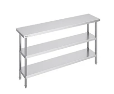 VEVOR Nerūdijančiojo plieno maisto ruošimo stalas 35x152 cm