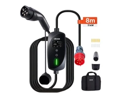 VEVOR Nešiojamas 11 kW EV įkroviklis su 8 m kabeliu