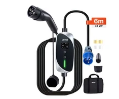 VEVOR Nešiojama EV įkrovimo stotelė su 7.4 kW galia