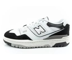 New Balance 550 jaunimo sportiniai bateliai odiniai madingi juodi balti