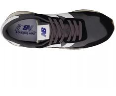 New Balance vyriški sportbačiai, zomšos odos laisvalaikio sportiniai bateliai, juodi (MS237GA)