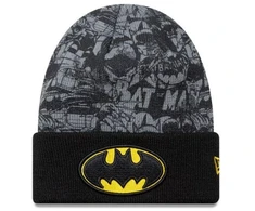 New Era Batman Jaunimo DC Juoda Megzta Kepurė su Atvartu - 60691137
